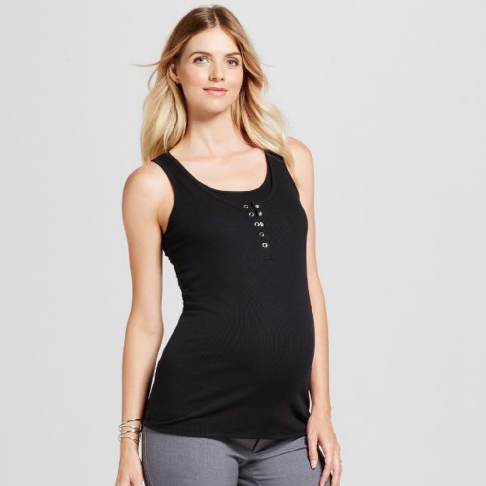 Nursing Henley Maternity Tank Top